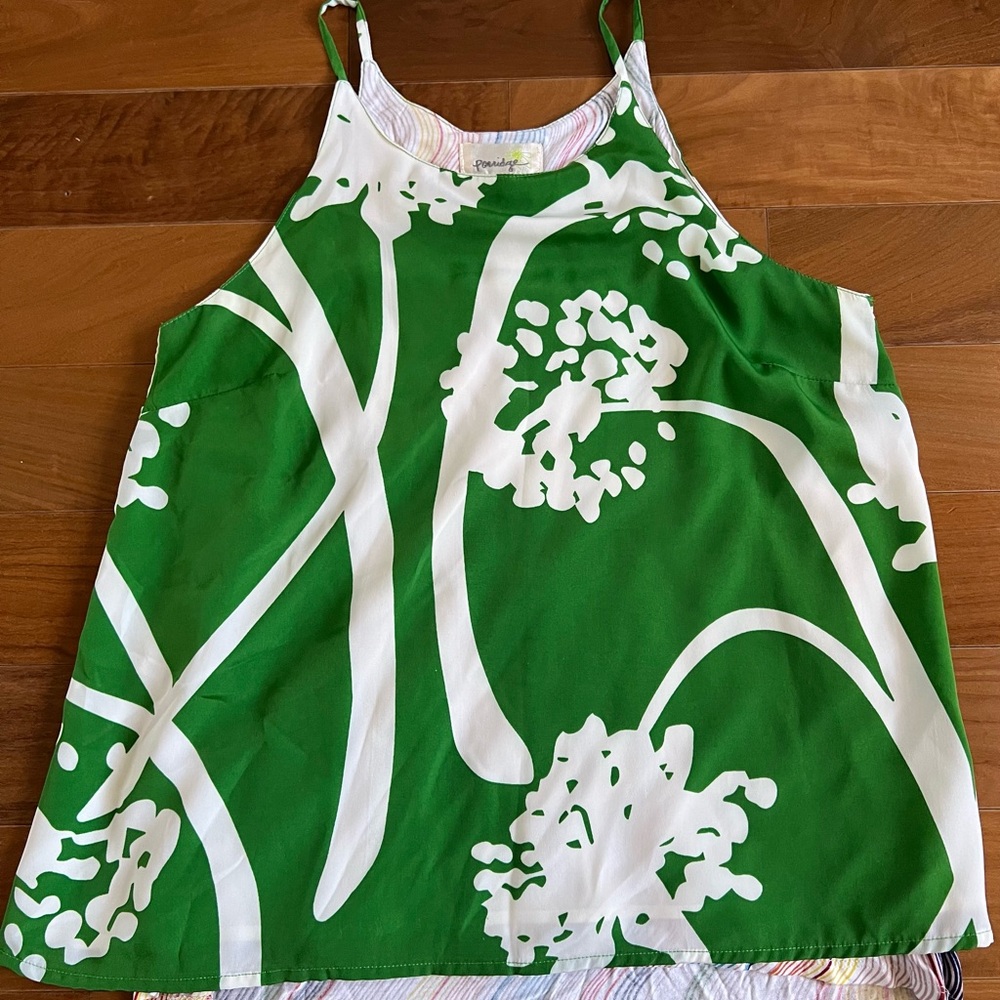 Anthropologie spaghetti strap blouse size small